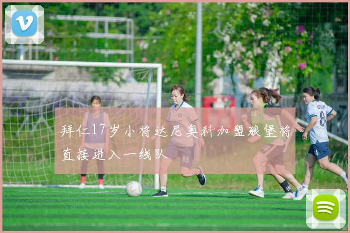 拜仁17岁小将达尼奥科加盟狼堡将直接进入一线队